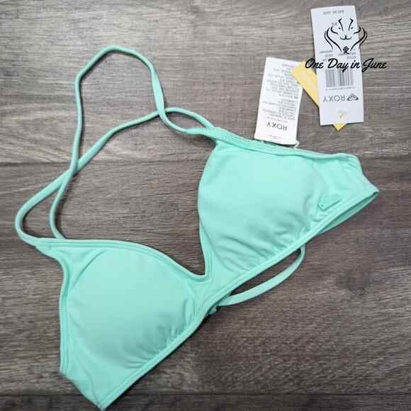 Roxy So Beach Classics Athletic Bikini Top Size XS - Picture 2 of 4